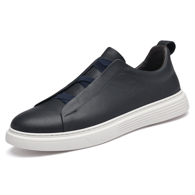 Zapatillas Deportivas Bajas de Piel Vacuna para Hombre