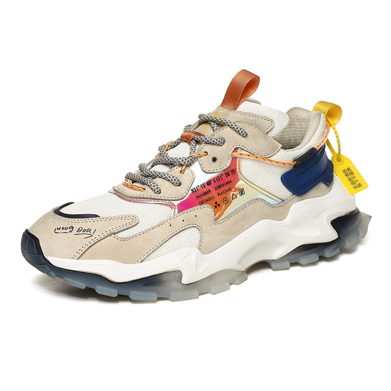 Zapatillas deportivas casuales de papá a juego con el color