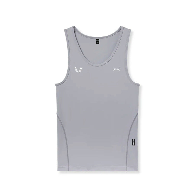 Camiseta sin mangas deportiva de secado rápido y alta elasticidad para hombre, de seda de leche, estilo americano de verano