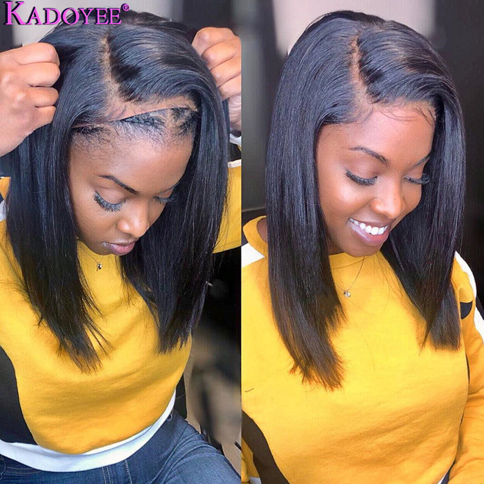 Pelucas Europeas, Americanas, Africanas, Pelucas de Cabello Humano para Mujer, Pelucas Frontales de Encaje Reales
