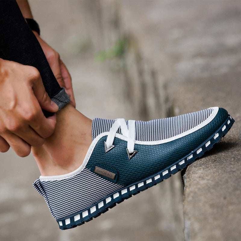 Zapatos de conducir casuales perezosos, versátiles y a la moda para hombre, mocasines para hombre