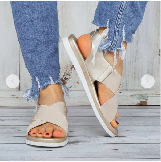 British wind flat sandals