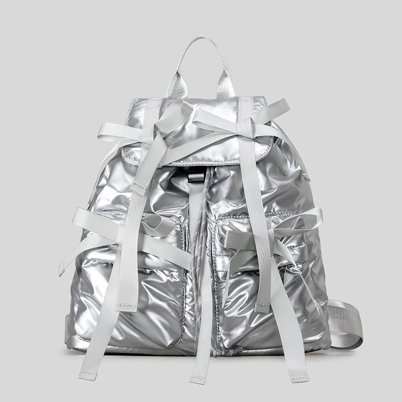 Mochila Grande con Lazo Dulce Estilo Japonés para Mujer