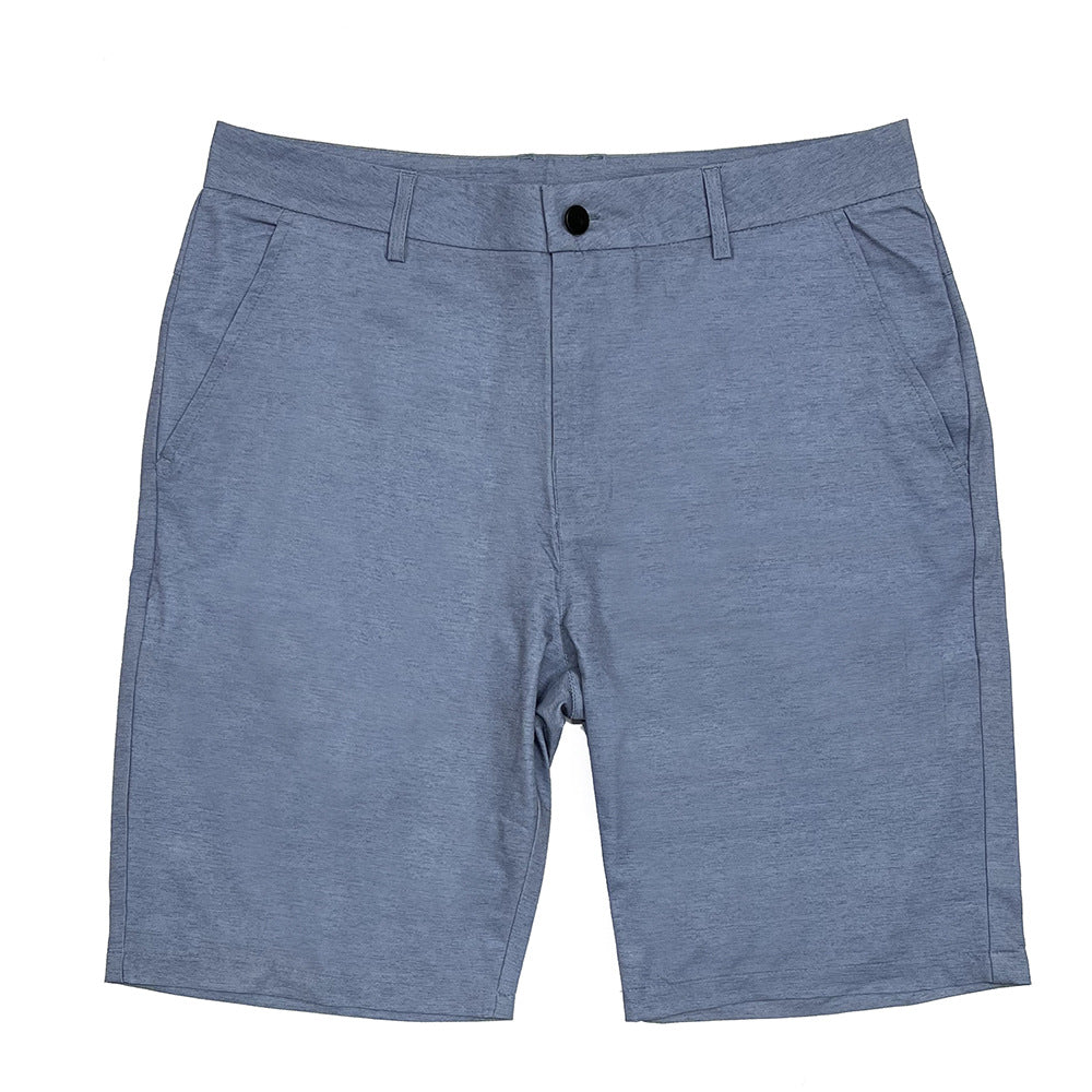 Pantalones casuales de vestir para hombre con cinturón y elasticidad moderada