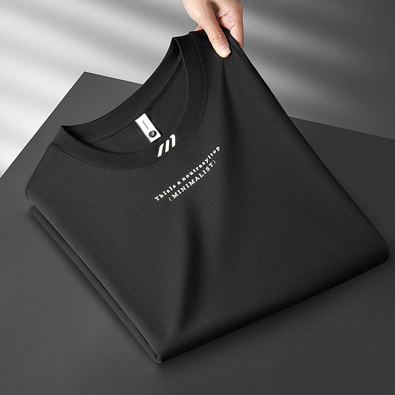 Men's Thin Ice Silk Cool-Feel Short-Sleeve T-Shirt