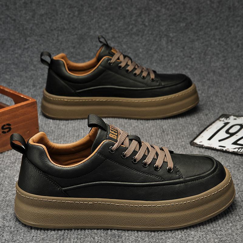 Zapatillas deportivas informales de hombre cómodas y versátiles con plataforma Four Seasons Tide
