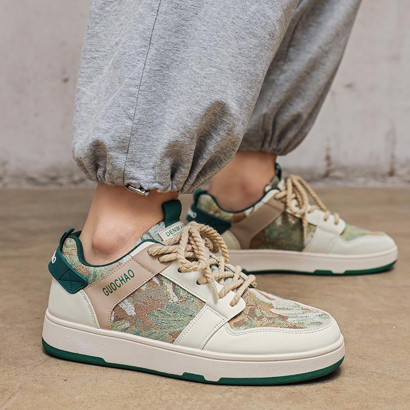 Zapatillas de hombre de otoño y verano con diseño de nicho, deportivas, informales, versátiles, para estudiantes, nuevas zapatillas deportivas con pintura al óleo