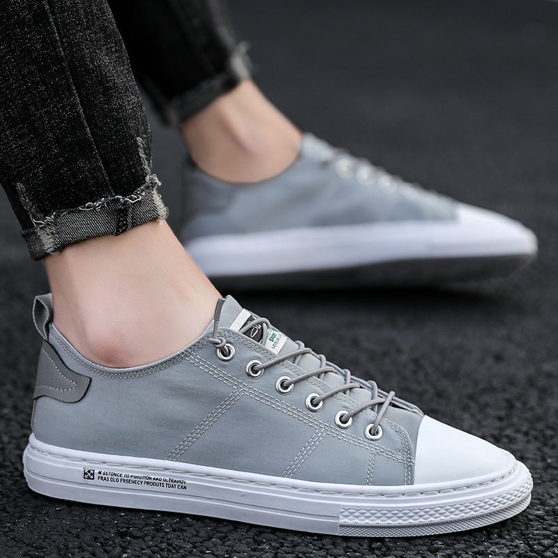 Zapatos informales planos de lona para hombre