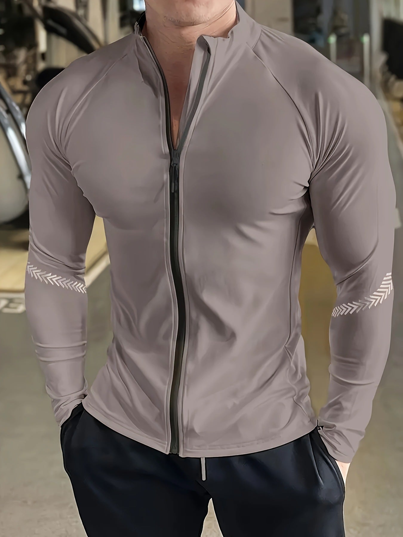 Mens Ultra Breathable UV Protective Long-sleeve Jacket