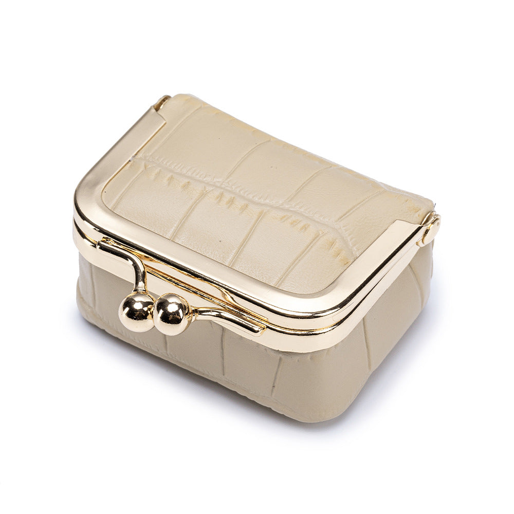 Monedero de cuero creativo con patrón, estilo japonés, para monedas