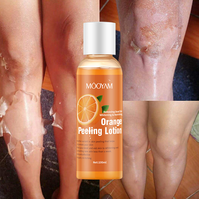 Loción de cáscara de naranja, aceite exfoliante, loción corporal, exfoliación suave