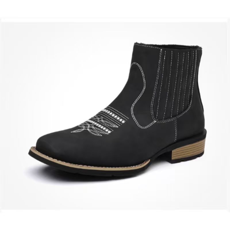 Botas Martin para hombre con diseño bordado hasta el tobillo