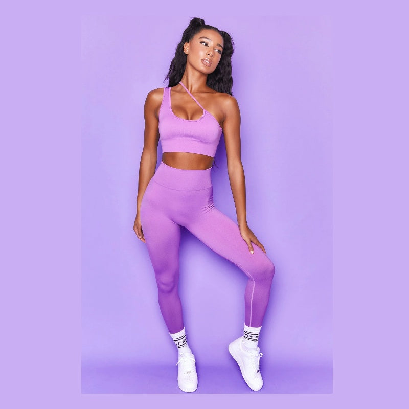 Traje de fitness de yoga sin mangas con tirantes de alta elasticidad para mujer