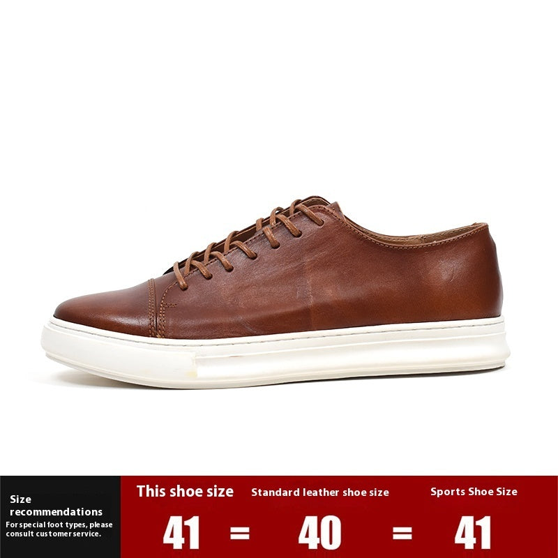 Zapatos casuales de cuero de caballo de primera calidad hechos a mano para hombre, con efecto envejecido
