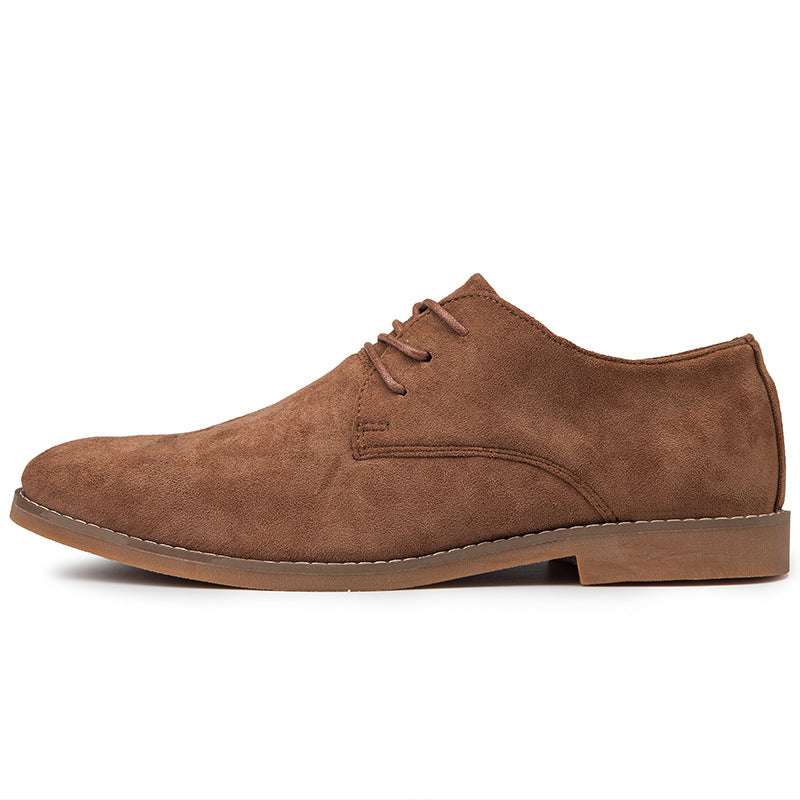 Board shoes, frosted leather shoes British style leather shoes