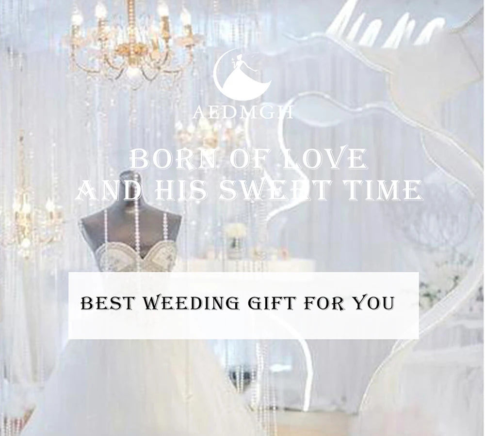 Aedmgh Ball Gown Luxury Wedding Dresses High Neck Long Sleeve Vestido De Novia Lace Sequined Princess Custom Made Bridal Gowns
