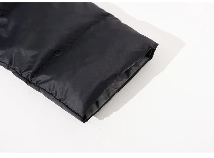 DRESS WELL STORE Fitaylor Women Double Sided Down Long Jacket Winter Turtleneck White Duck Down Coat Double Breasted Warm Parkas Snow Outwear