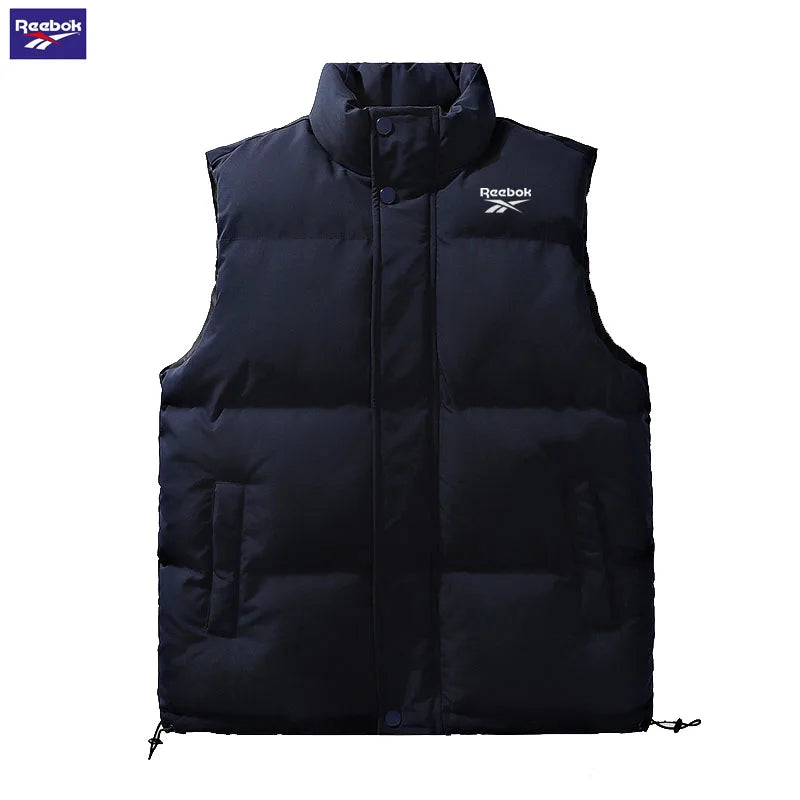 Reebok thick and warm windproof simple and elegant casual wear jacket - a stylish and warm fleece vest for outdoor enthusiasts t