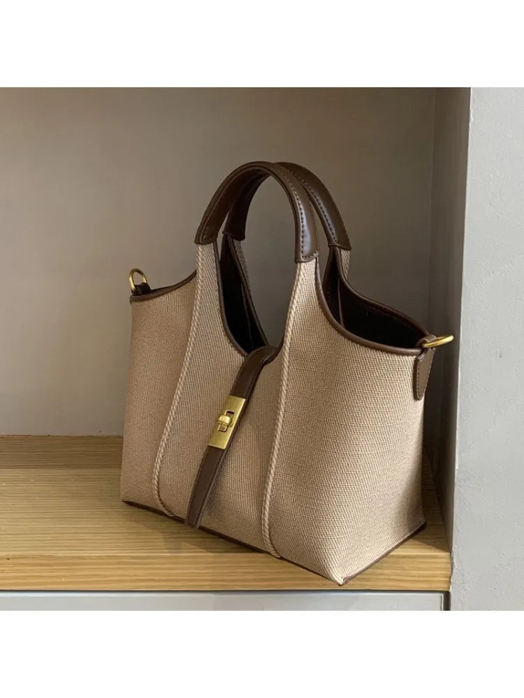 2024 New Handbag, Bags for Women, High-quality Bucket Bag, Canvas Bag, Women's Crossbody Tote Bag