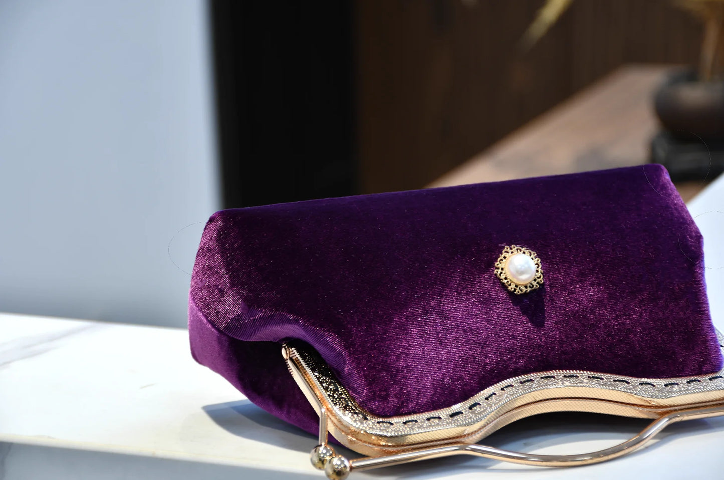 Classic Vintage Mother Gift Bag Bags Bead Top Handle Shell Clutch Bags Women's Handbags Bag Fringe Bags Chain Strap Bags