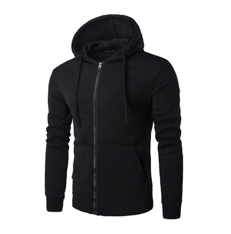 spring autumn Men Sweatshirts Long Sleeve Hoodie Zipper cardigan Male/woman Hoodies Sweatshirt Slim Fit Hoodie Male Clothing