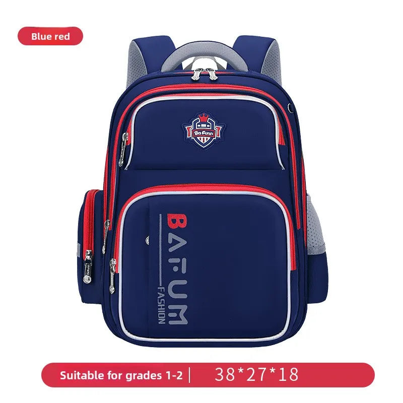 2025 New Design Large Capacity Ergonomic Teen School Backpack Waterproof Lightweight Spine Protection for Grades 1-3-6 Students