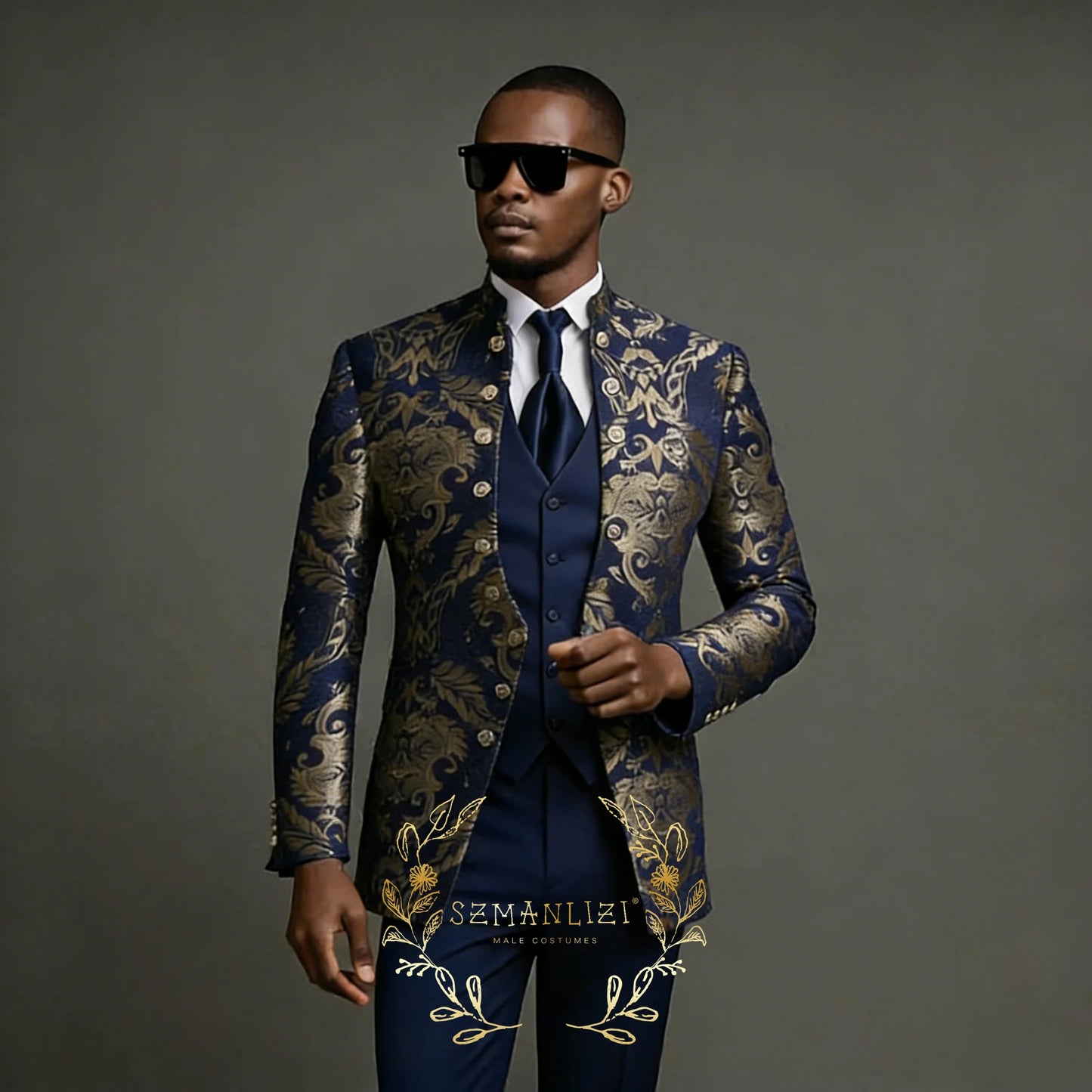 Latest Designs Printed Floral Mens Suits For Wedding Shawl Lapel Groom Tuxedos Slim Fit Terno Masculino Prom Party 3 Pieces Set