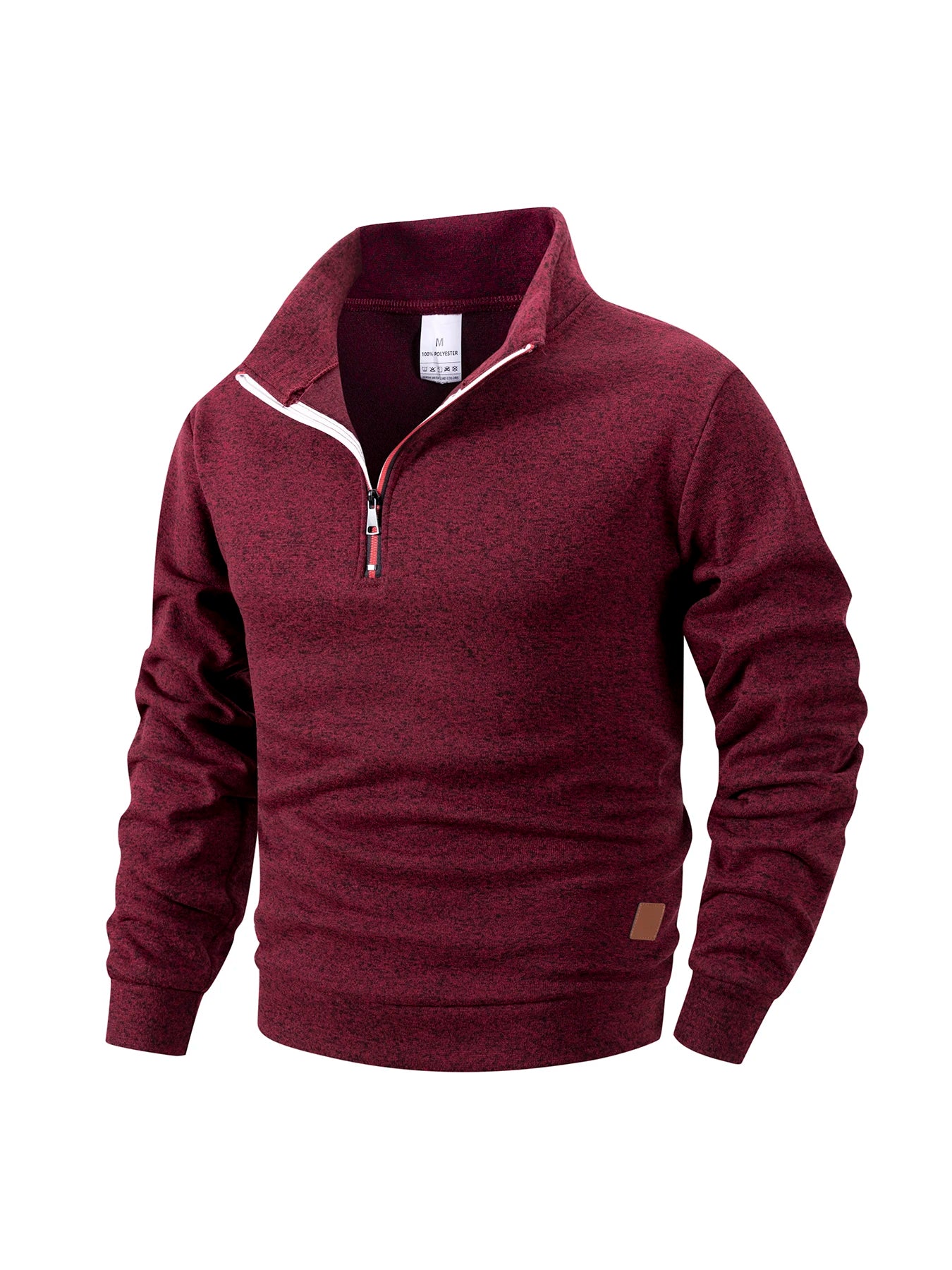 Men's Fleece Warm Hoodies Autumn Winter Fleece Long Sleeve Sweatshirts Men Clothing Fashion Color Pullover Slim Fit Hoodie Coat