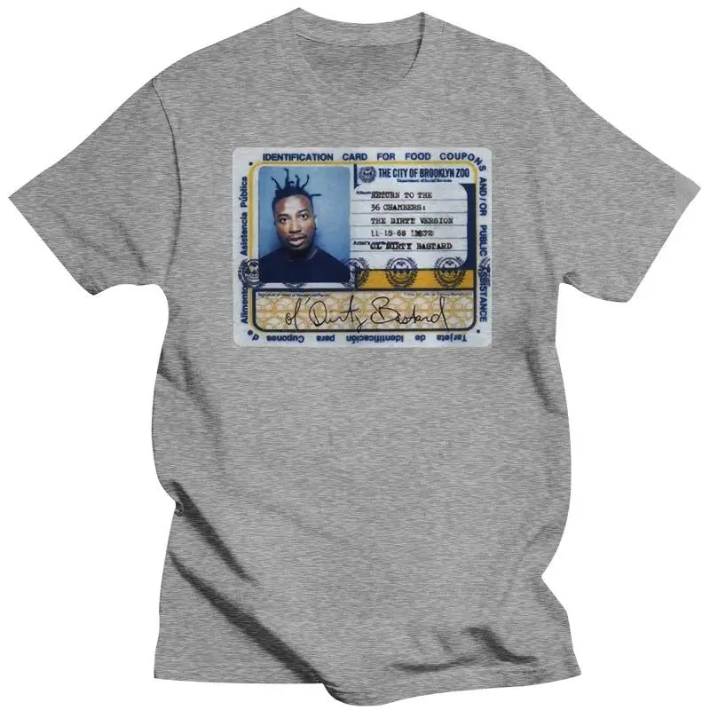 Mens brand fashion t-shirt Summer T shirts For Men Ol Dirty Bastard ODB Rap Hip Hop Logo Black White Tee-shirt Shirts Tee S-2XL