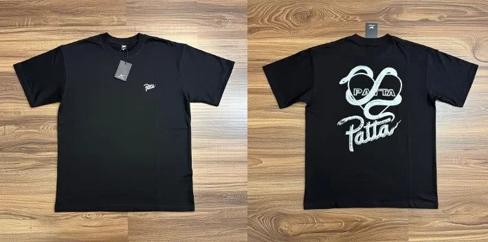 New Arrival Patta Tshirt American Street Style with Palm Tree Star Print Man Short Sleeve Tops