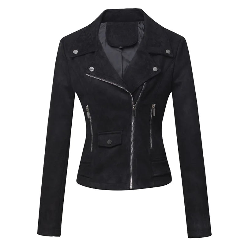 2026 New Women's Red Short Jacket, Fashion Casual Coat Black White Pink Green Brown Female Tops Outerwear XS S M L XL XXL