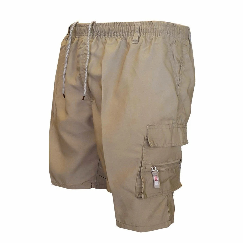Men's Camouflage Cargo Shorts Casual Loose Work Tooling Shorts Summer Male's Outdoor Knee Length Short Pants