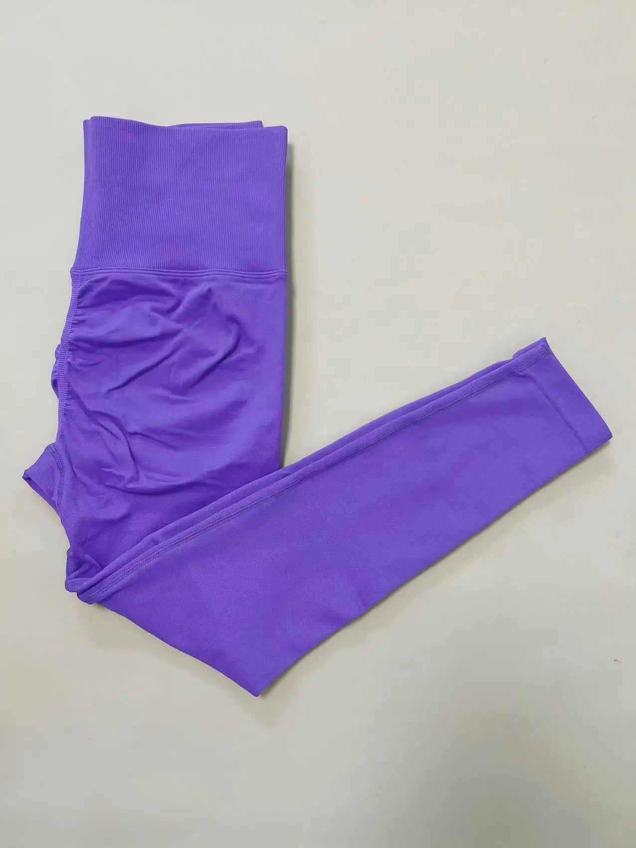 Women High Waist Scrunch Gym Leggings Butt Elastic Solid Workout Yoga Running Tights Casual Outdoor Sports Training Leggins