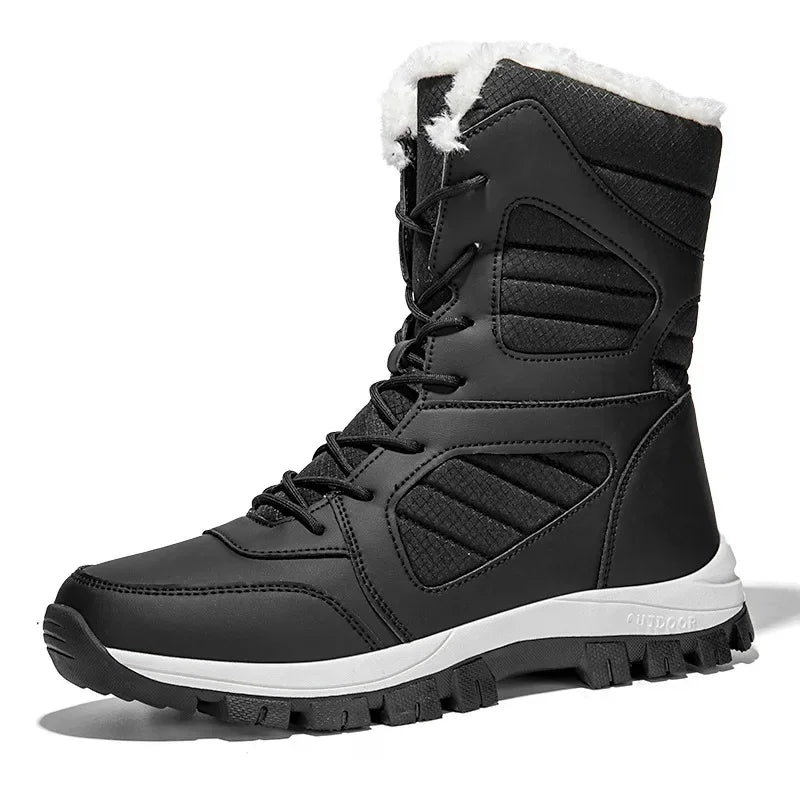 Thickened Winter Snow Boots Men's High Top Cotton Outdoor Sports Boots Couples Snow Shoes Anti-wear Comfortable Warm Zapatillas