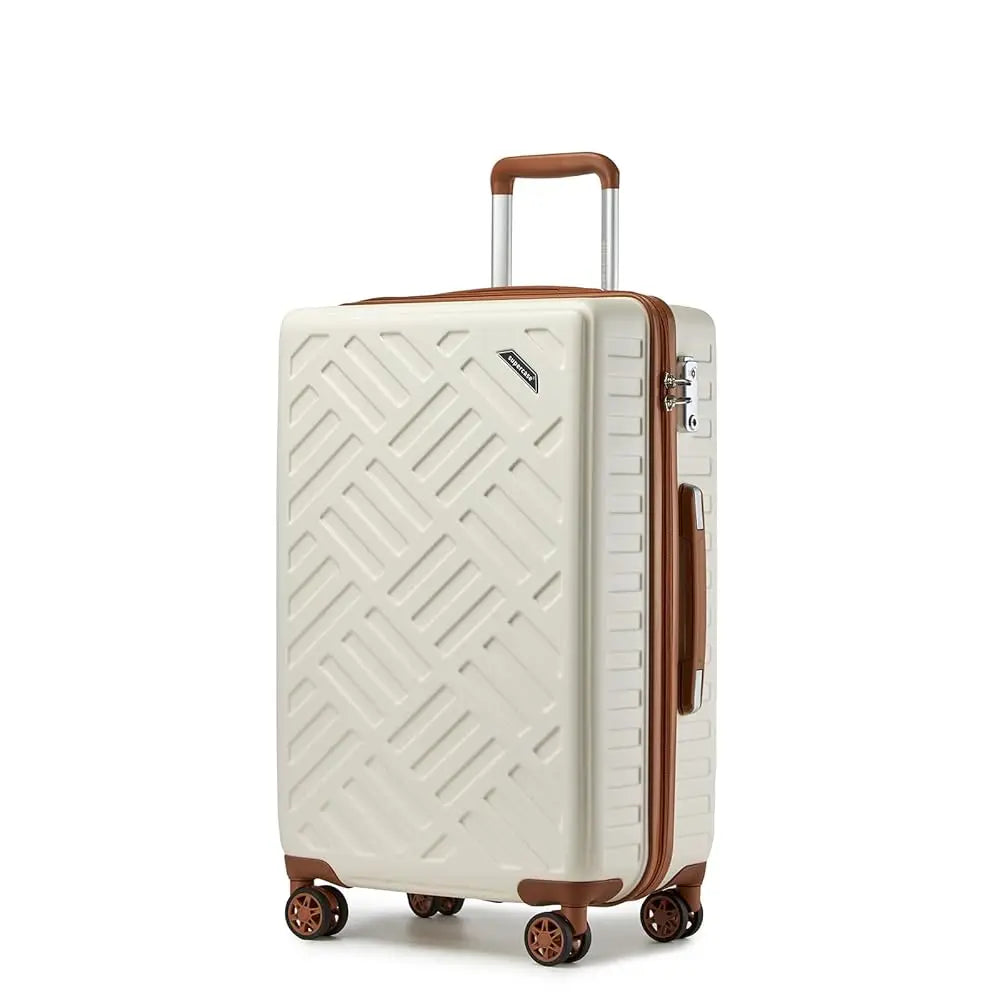 Kono 20/24/28 Inch Large ABS+PC Hardshell Suitcase - 4 Spinner Wheel Lightweight Check-In Luggage with TSA Lock