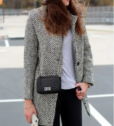 Women's Long Wool Coat Winter Jaet Sweater 3XL Autumn High Percentage Other Material Ladies Premium Faion Outerwear