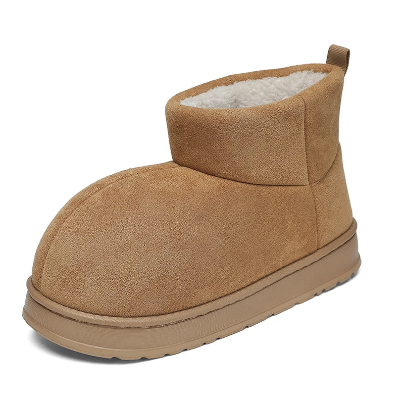 Popular Men's Big-Toe Snow Boots with Plush Lining and Warm Cotton Shoes