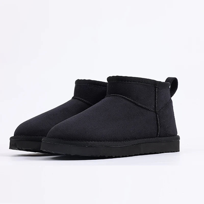 Comwarm Winter Fuzzy Snow Boots Women Fashion Brand Plush Short Ankle Boots Indoor Cotton Women Shoes Fur Home Women Mini Boots