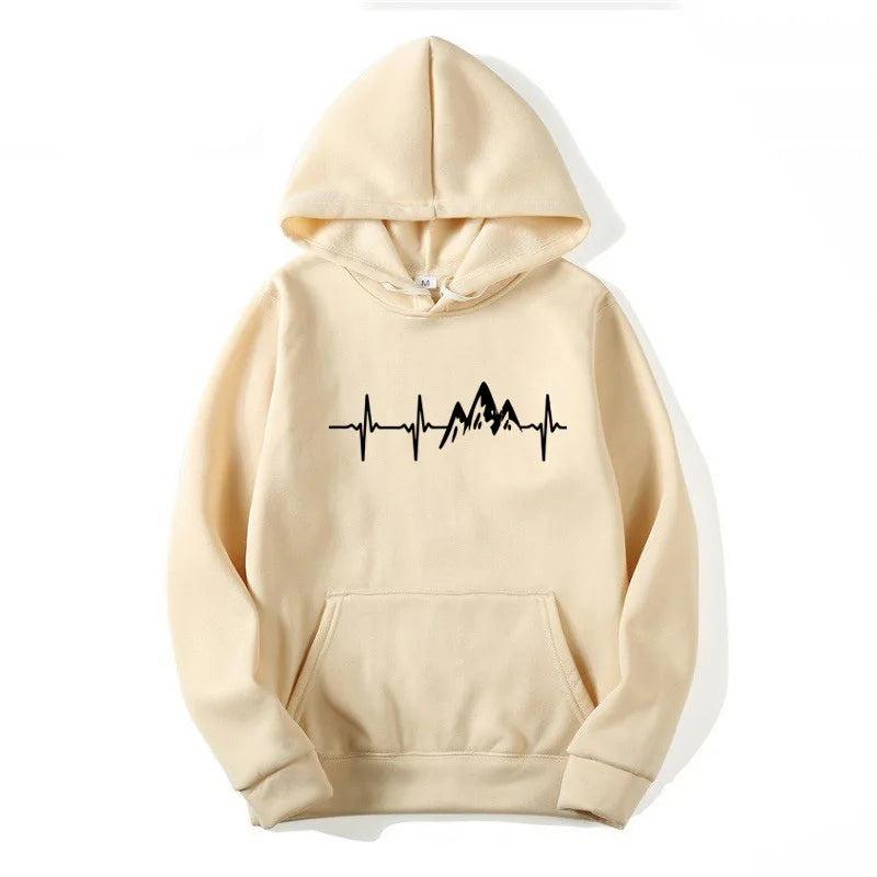 Men's and Women's Casual Hoodies Autumn and Winter New Street Fashion Casual Sportswear Soft Loose Long-Sleeved Adult Pullover