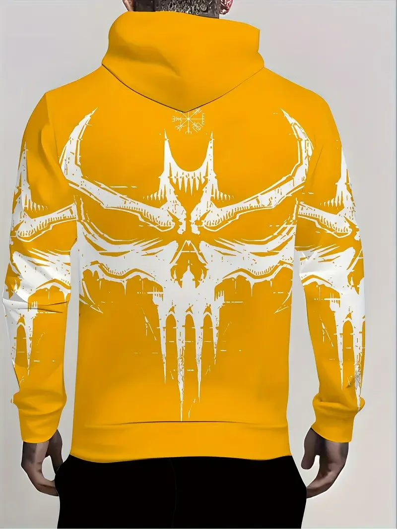 Men's Gothic Bat 3D Print Hoodies For Men Women Street Style Sweatshirts Pullover Autumn/Winter Loose Casual Halloween Tracksuit