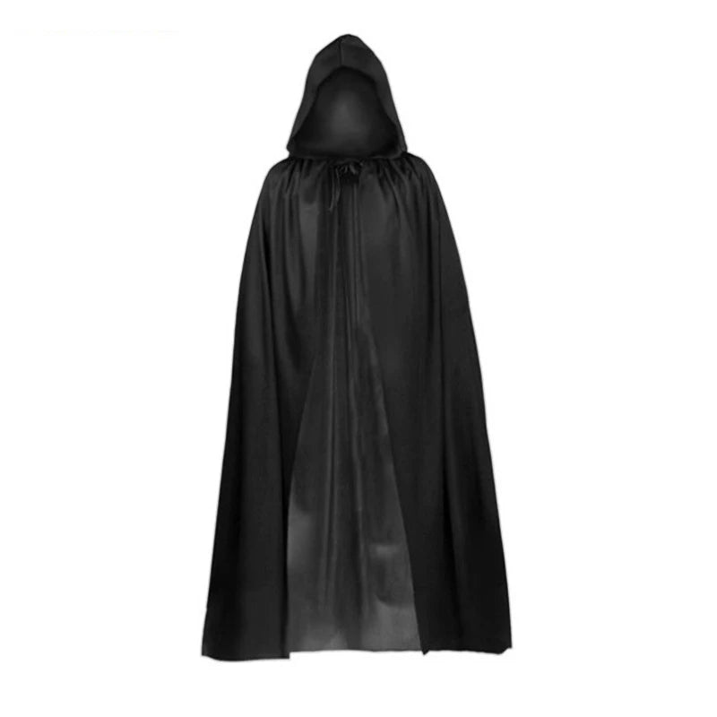 Halloween Cosplay Vampire Wizard Death Cloak Costumes Grim Reaper Black Translucent Erotic Cape Clubwear Stage Performance Wear
