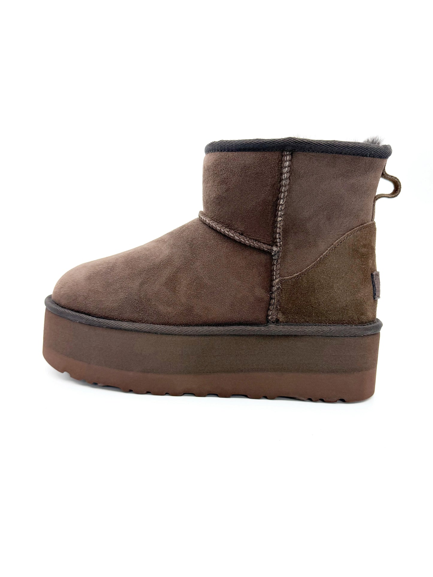 Women Winter Snow Boots Genuine Sheepskin Lined Boots Cow Suede Leather Ankle Boots Warm Fur Boots EVA Platform Casual Shoes