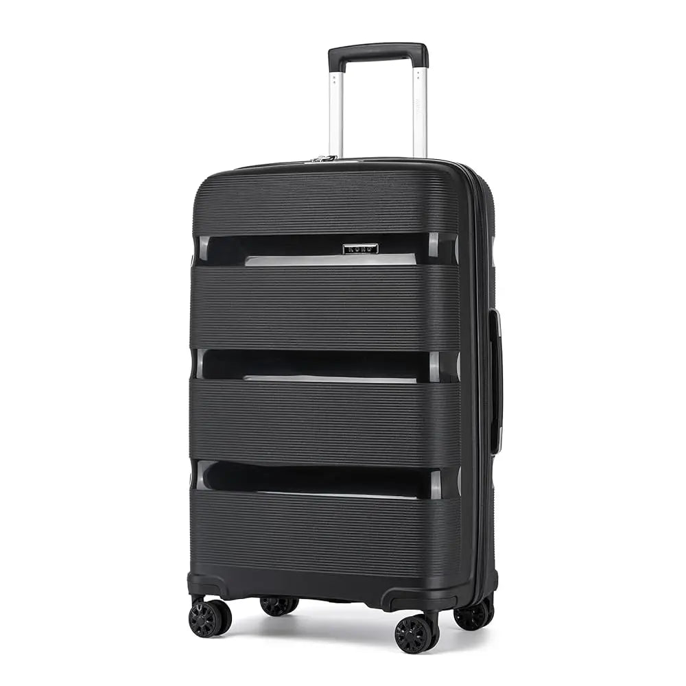 KONO Hardshell Suitcase, Lightweight Polypropylene Luggage with 4 Spinner Wheels & TSA Lock, 19/24/28 Inch Multiple Size Optional Large Capacity Travel Case