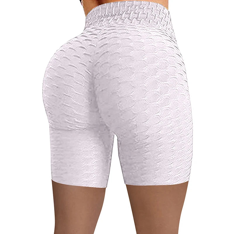 Sports Yoga Shorts High Waist Fitness Pants Exercise Breathable Wear For Women Peach Buttocks Hip Lifting Jogging Safety Shorts