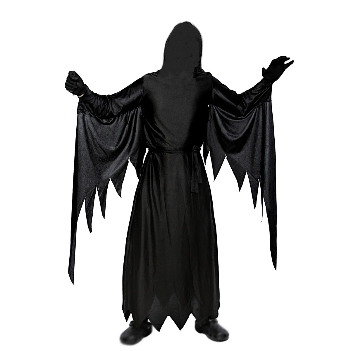 Adult Halloween Ghost Grim Reaper Cosplay Costume Scream Death Dress Up Props for Prom Men Horrible Movie Halloween Carnival Set