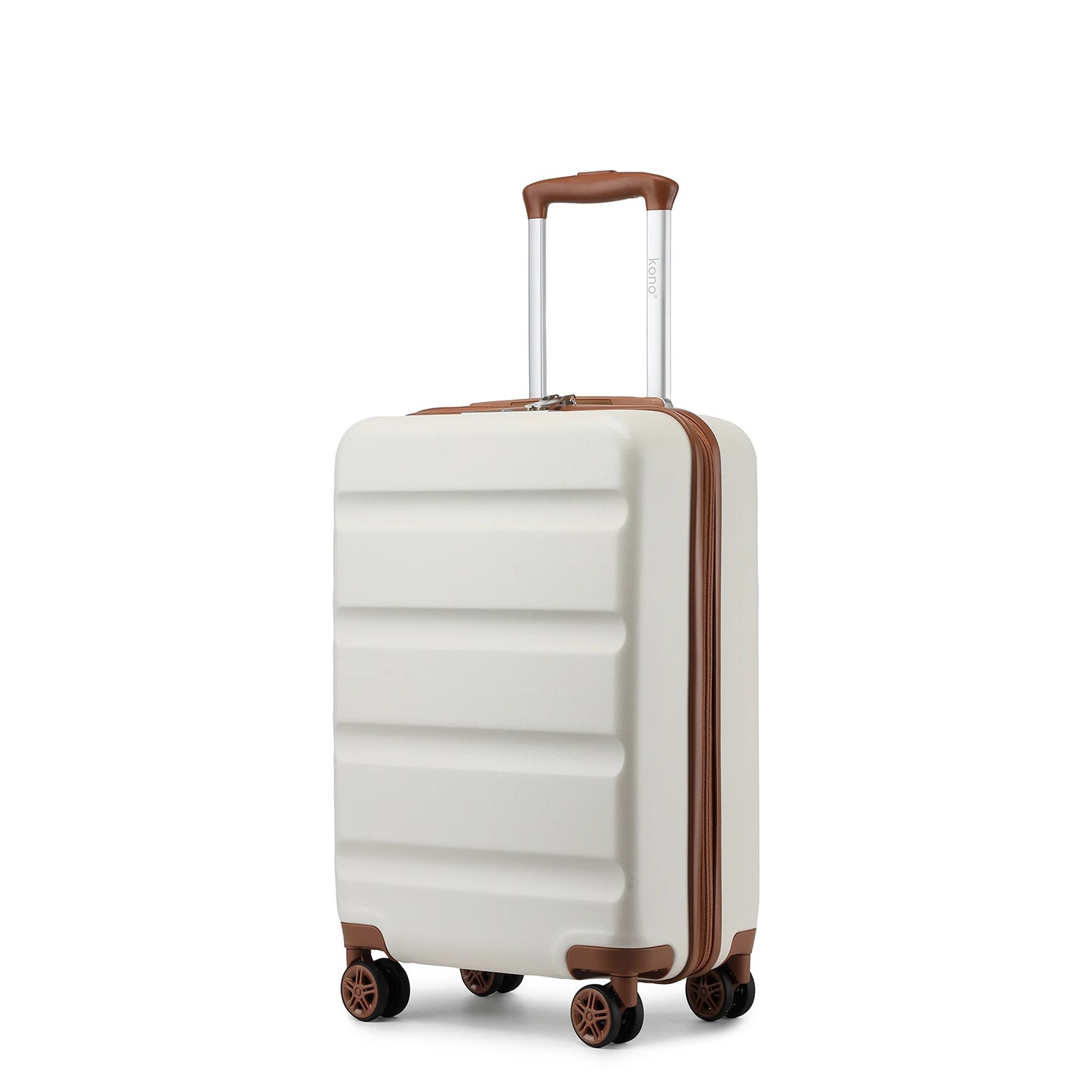 KONO hand luggage Suitcase-Lightweight hard case with TSA Lock & 4 spinner wheels, cabin-fit (55/65/75cm)