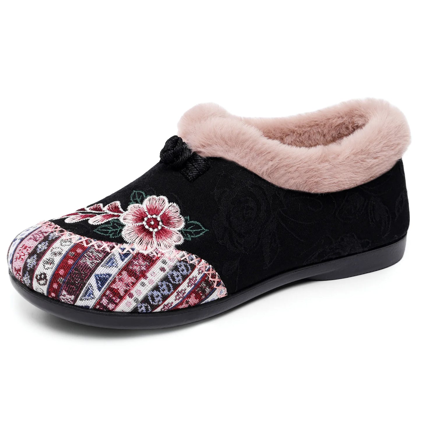 Fashion Women's Shoes Zapatillas De Mujer Cotton Shoes Woman Botines Embroidered Snow Boots Women Botas Winter Warm Short Boots