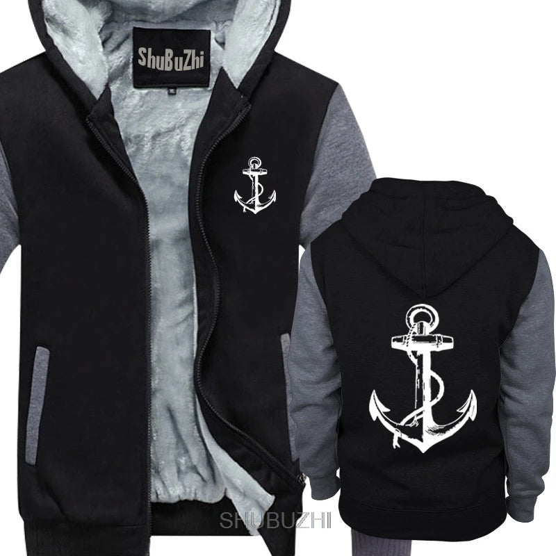 Brand 2019 Anchor men thick hoodies Sailor Nautical Ship Ocean Sea Beach sailerPirate Cool men hoody sbz6446