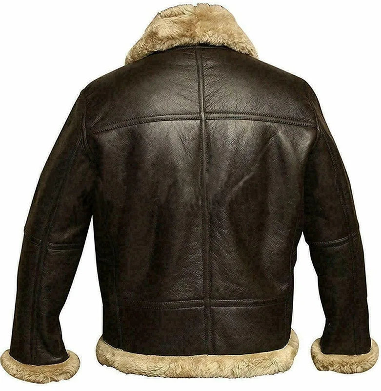 Fur Collar High Quality Men's Leather Jacket Men's Windproof Winter Brand Jacket Travel Thickened Fur Integrated Men's Jacket