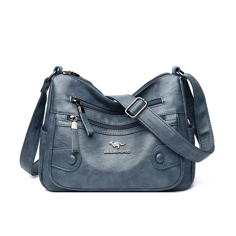 Luxury Messenger Bag Women Bags Designer Top Quality Soft Pu Leather Shoulder Crossbody Bags for Women Ladies Purses Handbags